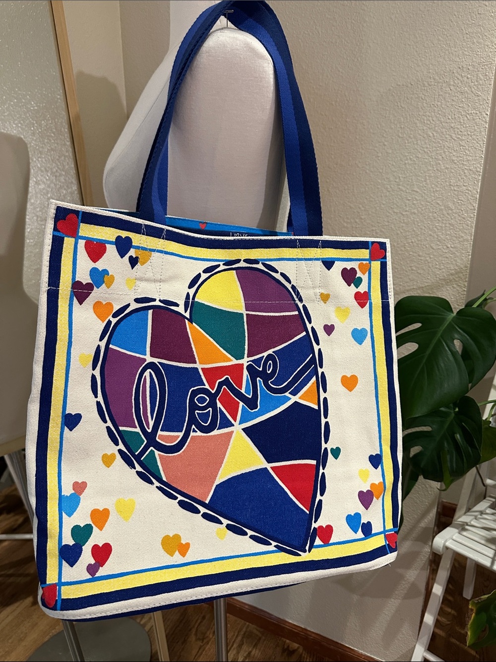 Brighton Cherished LOVE Large Canvas Tote